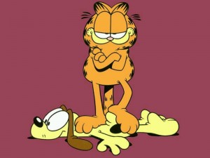 garfield y odie